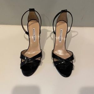 Manolo Blahnik black heels, size 38
